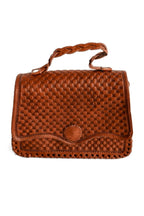 Alambra - Hand-Carved Leather Crossbody Bag