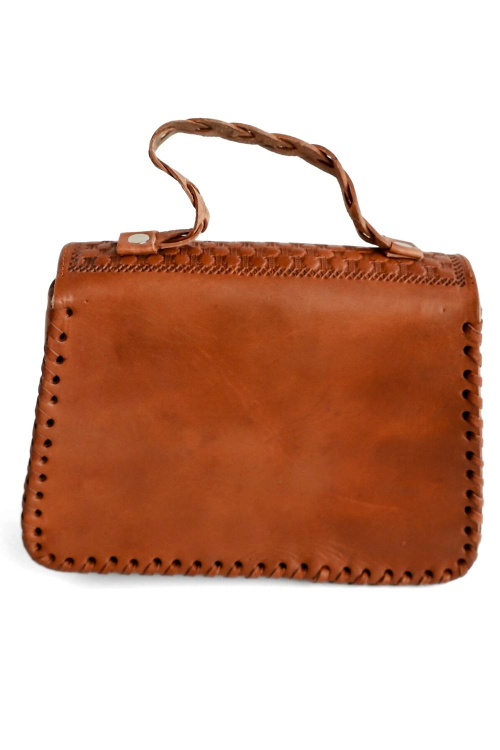 Alambra - Hand-Carved Leather Crossbody Bag