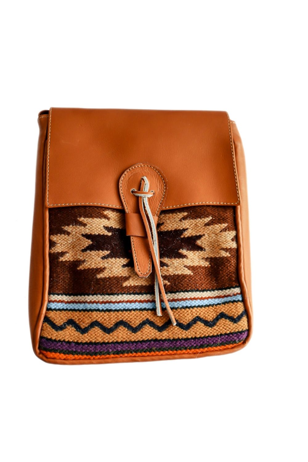 Native - Leather & Textile Crossbody Bag