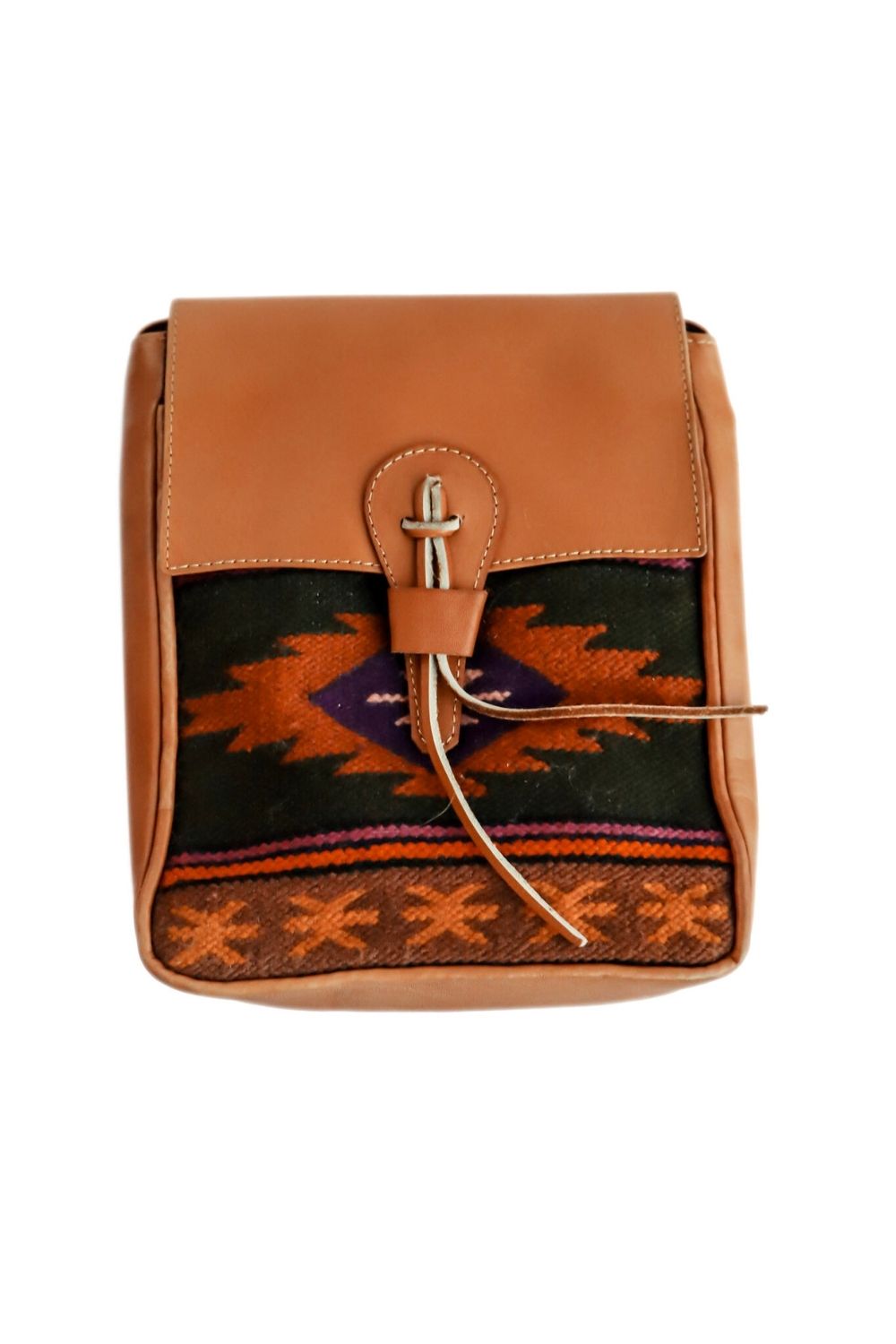 Native - Leather & Textile Crossbody Bag
