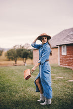 Alambra - Hand-Carved Leather Crossbody Bag