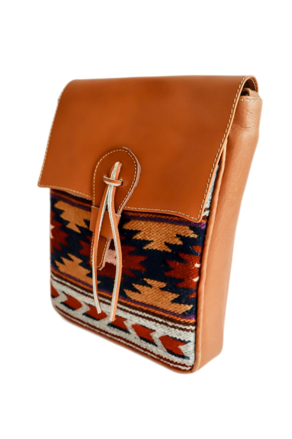 Native - Leather & Textile Crossbody Bag