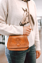 Cairo - Hand-Tooled Leather Crossbody Bag