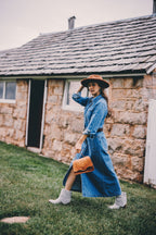 Alambra - Hand-Carved Leather Crossbody Bag