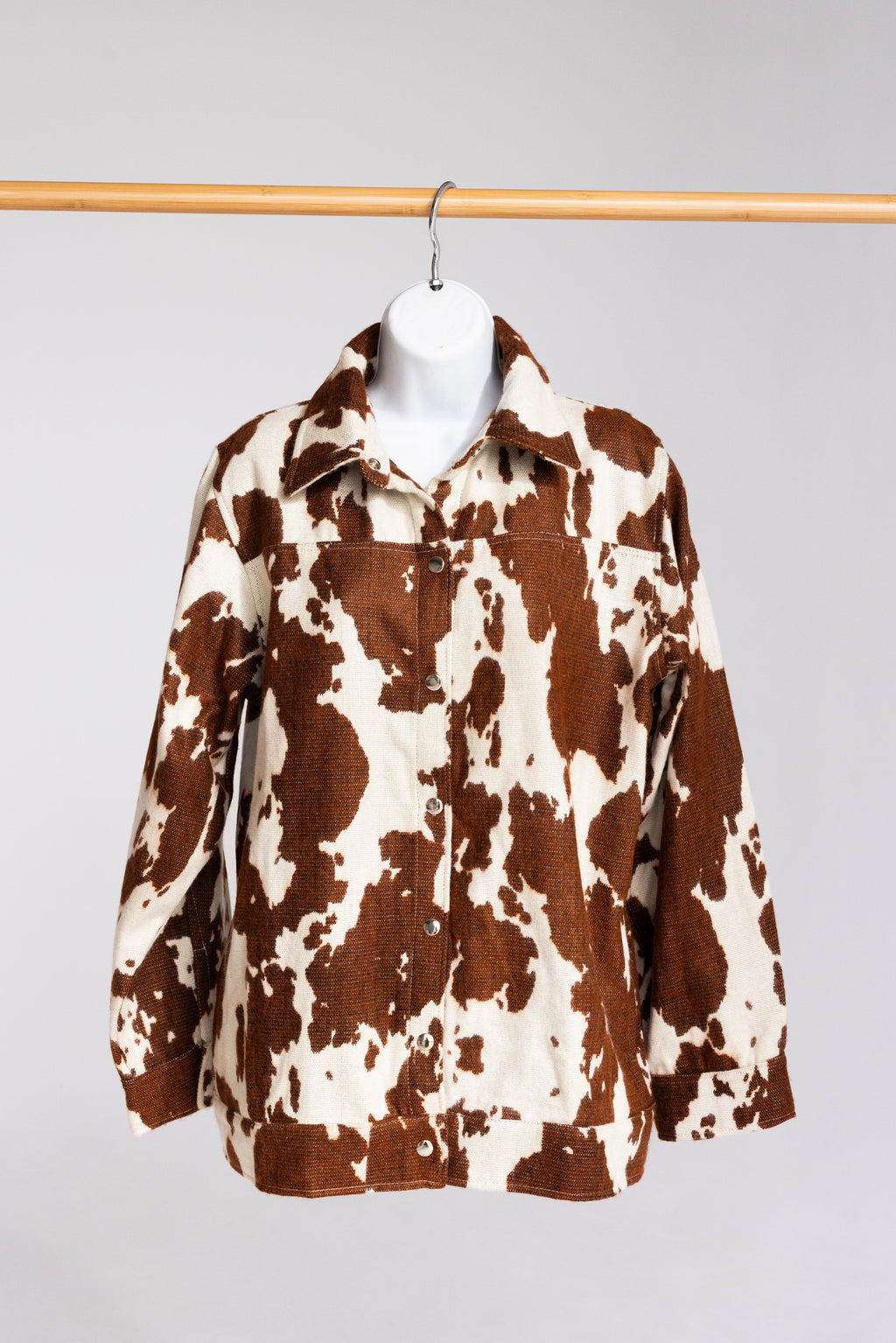 Cow Print Western Shacket - Handmade