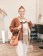 Sanaa - Leather & Cowhide Crossbody Bag