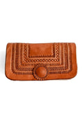 Aman - Hand - Carved Leather Crossbody Bag - Mama Ponchos LLC