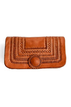 Aman - Hand - Carved Leather Crossbody Bag - Mama Ponchos LLC
