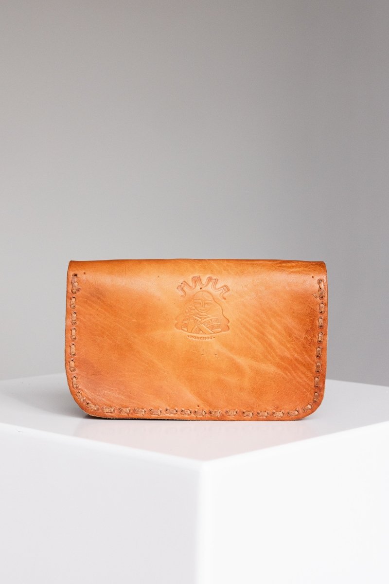 Aman - Hand - Carved Leather Crossbody Bag - Mama Ponchos