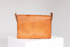 Amedi - Hand - Tooled Leather & Cowhide Crossbody - Mama Ponchos