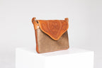 Amedi - Hand - Tooled Leather & Cowhide Crossbody - Mama Ponchos