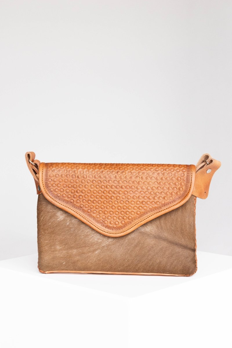 Amedi Plains - Leather & Cowhide Crossbody - Mama Ponchos