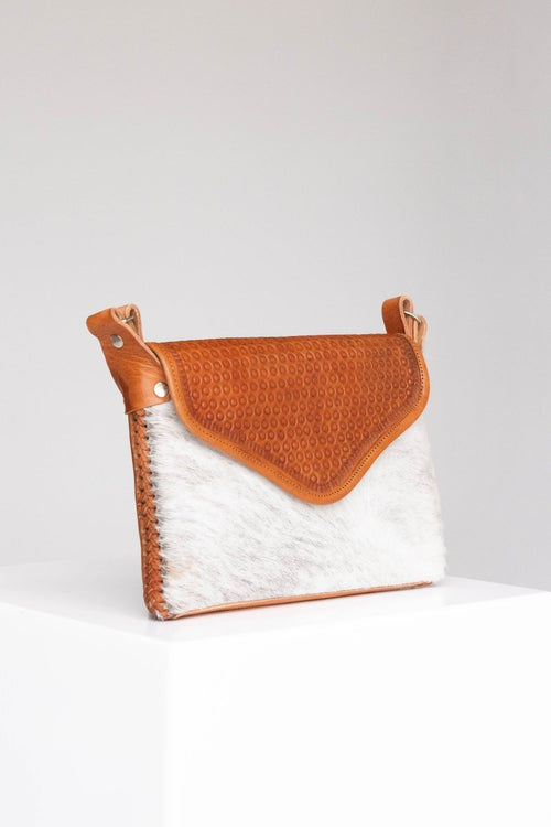 Amedi Plains - Leather & Cowhide Crossbody - Mama Ponchos