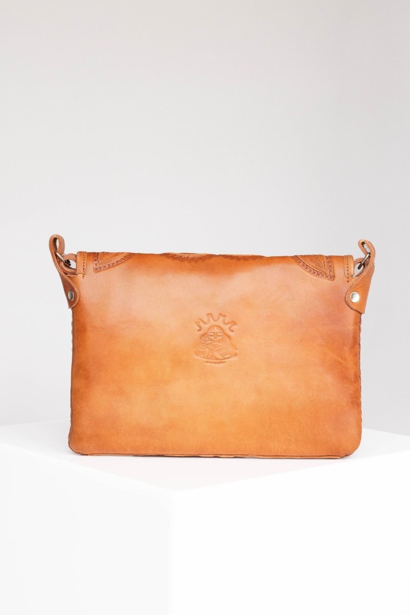 Amedi Prairie Heart - Leather & Cowhide Crossbody - Mama Ponchos