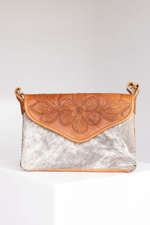 Amedi Wild - Leather & Cowhide Crossbody - Mama Ponchos