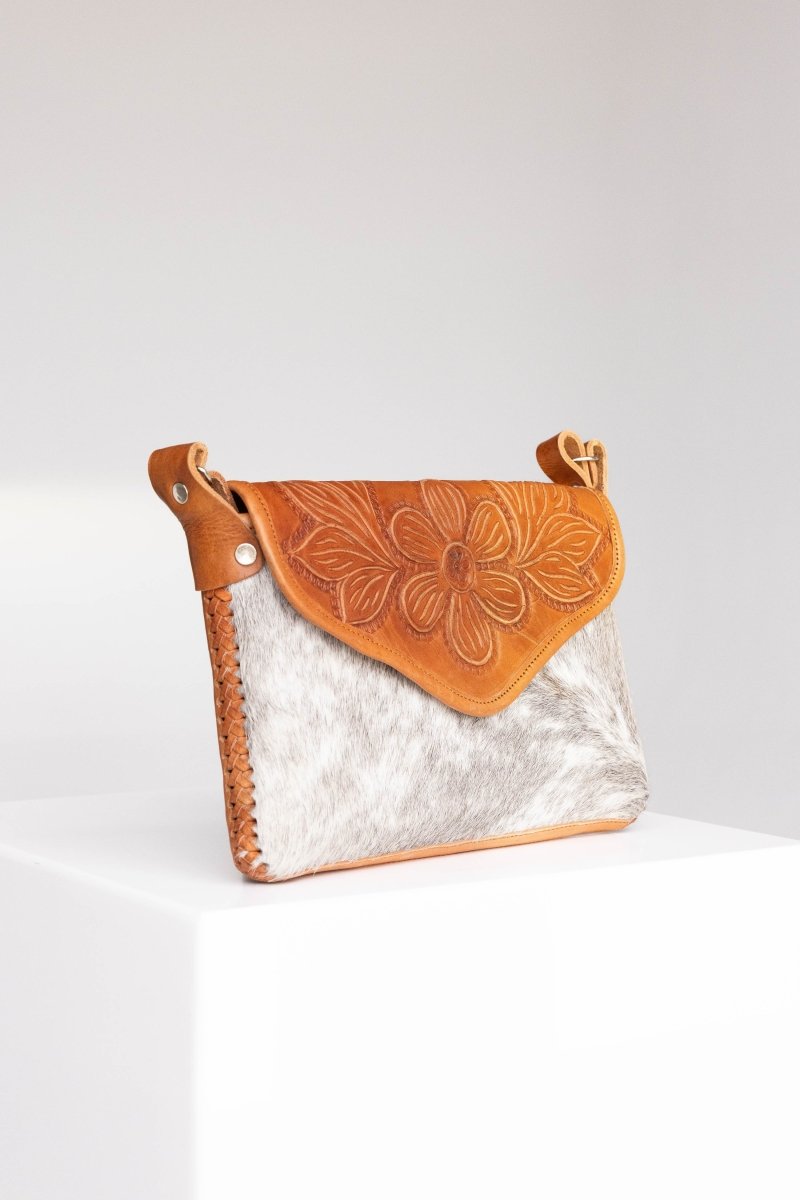 Amedi Wild - Leather & Cowhide Crossbody - Mama Ponchos