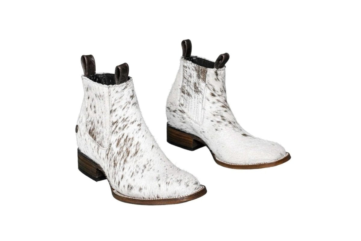 Aurora Cowhide Ankle Boots | Size 10 US - Mama Ponchos