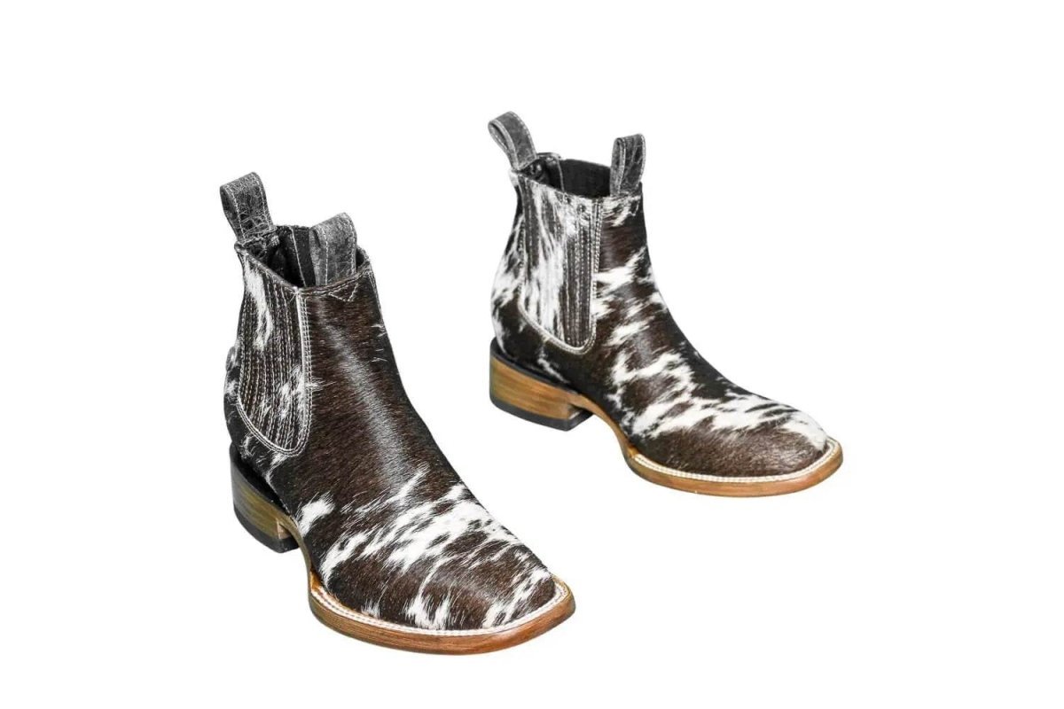 Aurora Cowhide Ankle Boots | Size 7 US - Mama Ponchos