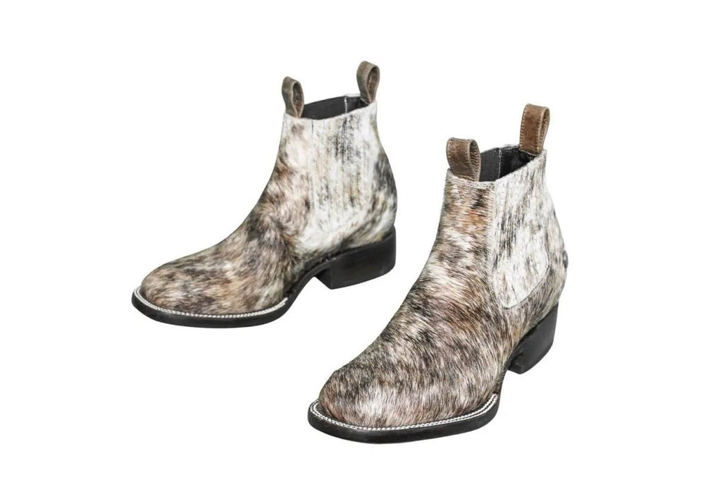 Aurora Cowhide Ankle Boots | Size 8 US - Mama Ponchos