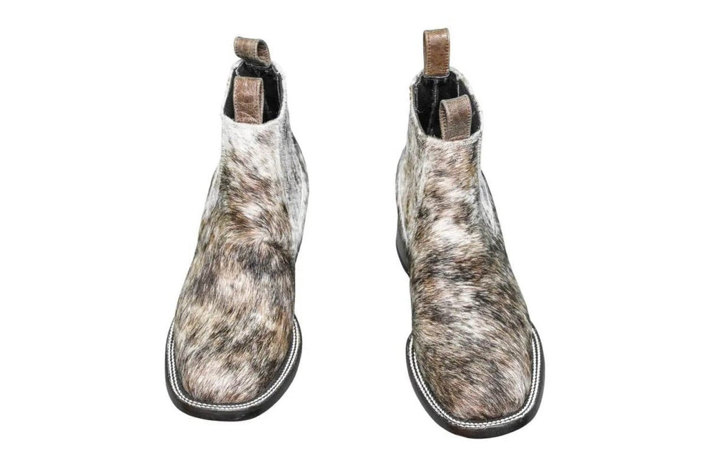 Aurora Cowhide Ankle Boots | Size 8 US - Mama Ponchos