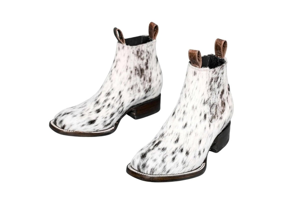 Aurora Cowhide Ankle Boots | Size 8.5 US - Mama Ponchos
