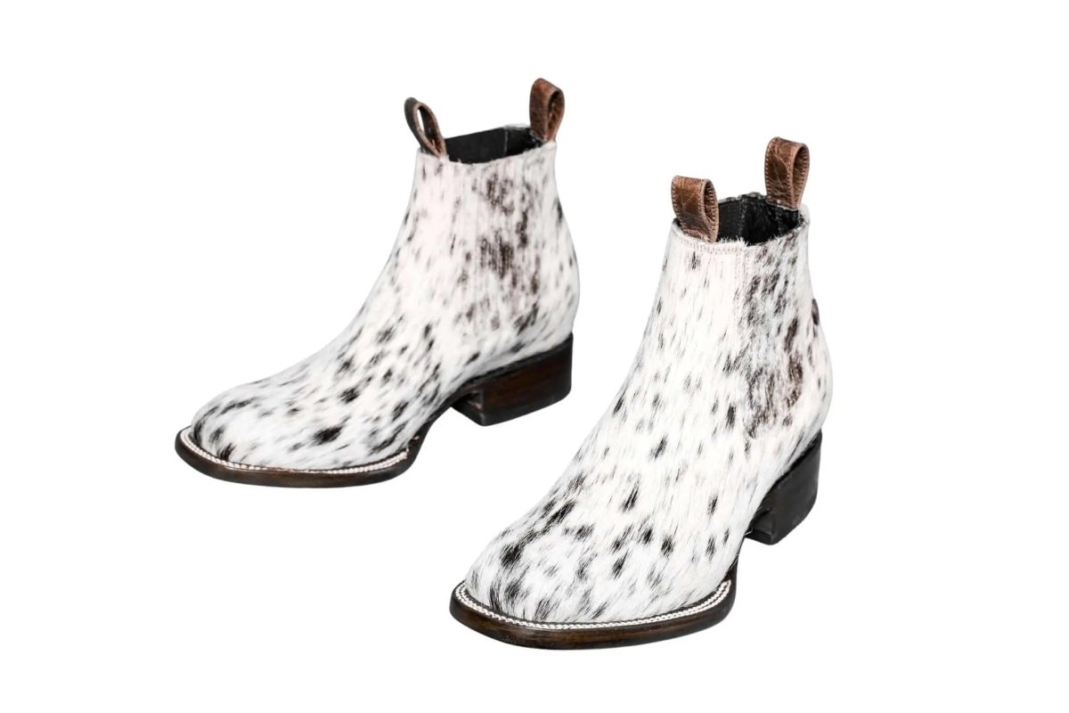 Aurora Cowhide Ankle Boots | Size 8.5 US - Mama Ponchos