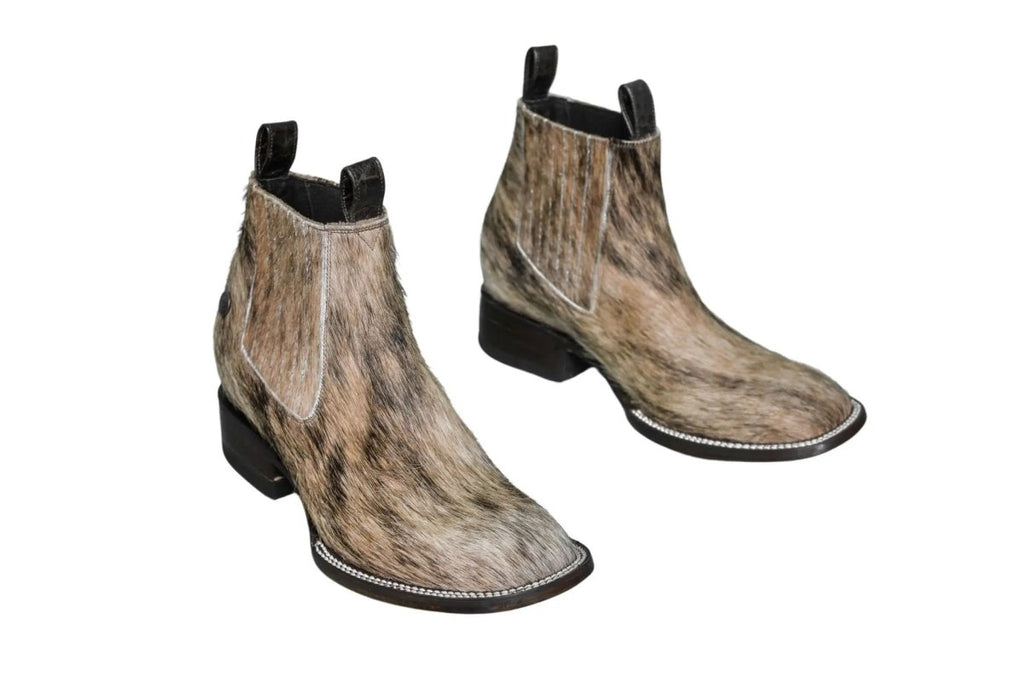 Aurora Cowhide Ankle Boots | Size 9 US - Mama Ponchos