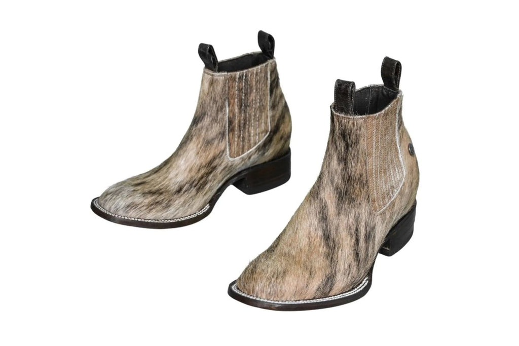 Aurora Cowhide Ankle Boots | Size 9 US - Mama Ponchos
