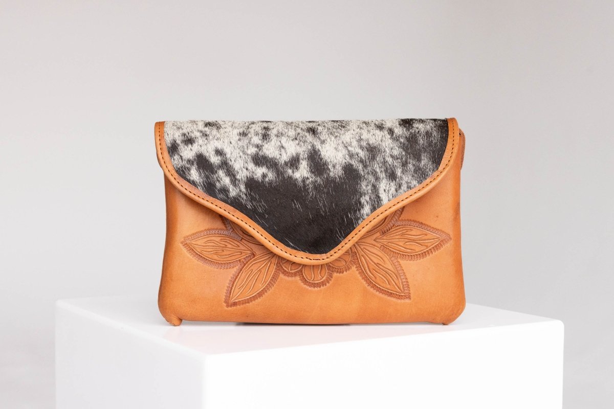 Baalbek - Leather & Cowhide Western Purse - Mama Ponchos