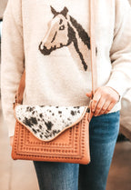 Baalbek - Leather & Cowhide Western Purse - Mama Ponchos LLC