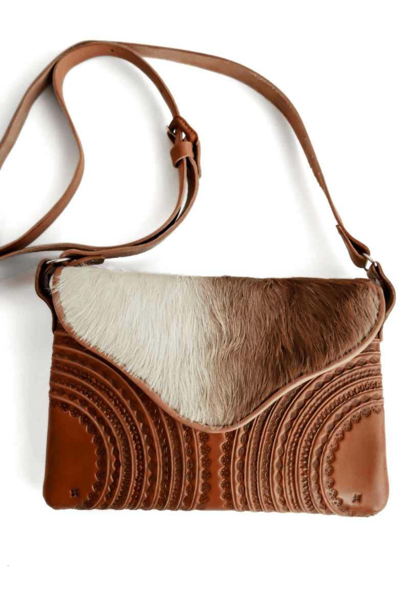 Baalbek - Leather & Cowhide Western Purse - Mama Ponchos LLC