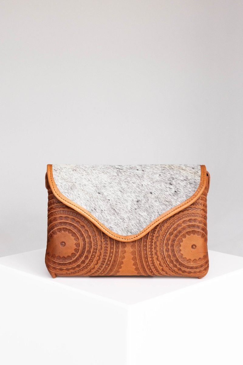 Baalbek - Leather & Cowhide Western Purse - Mama Ponchos