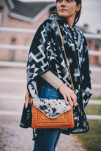Baalbek - Leather & Cowhide Western Purse - Mama Ponchos LLC