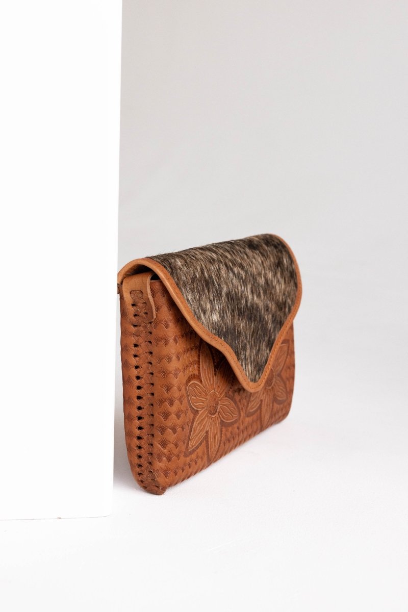 Baalbek - Leather & Cowhide Western Purse - Mama Ponchos