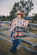 Inti – Handmade & Reversible Poncho for Men and Women (Hooded) - Mama Ponchos LLC