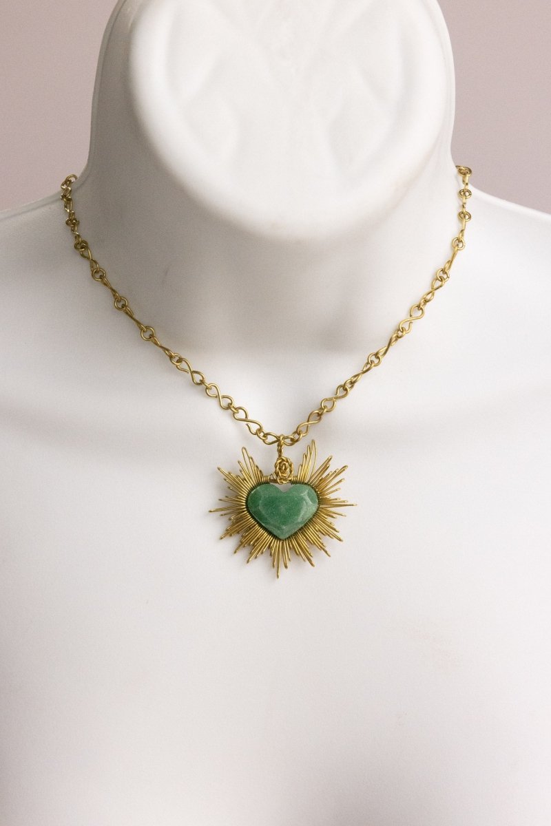 Jesus Sacred Heart – Handmade Necklace - Mama Ponchos