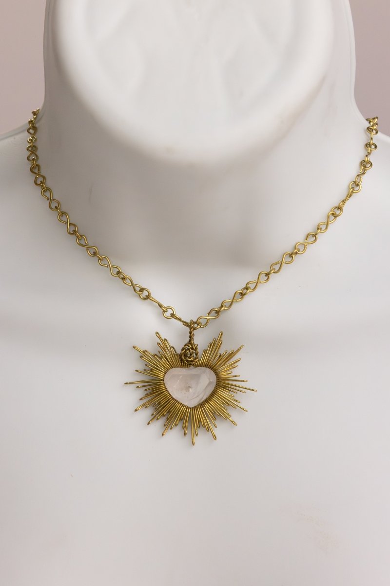 Jesus Sacred Heart – Handmade Necklace - Mama Ponchos