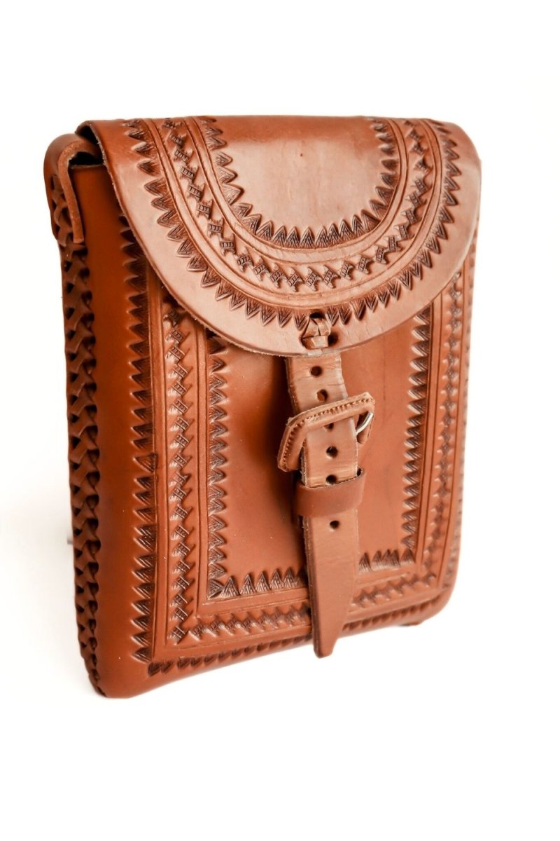 Jordan - Leather Crossbody Bag - Mama Ponchos LLC