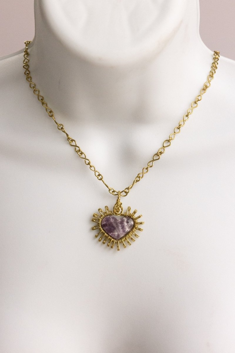 Mary Immaculate Heart – Handmade Necklace - Mama Ponchos