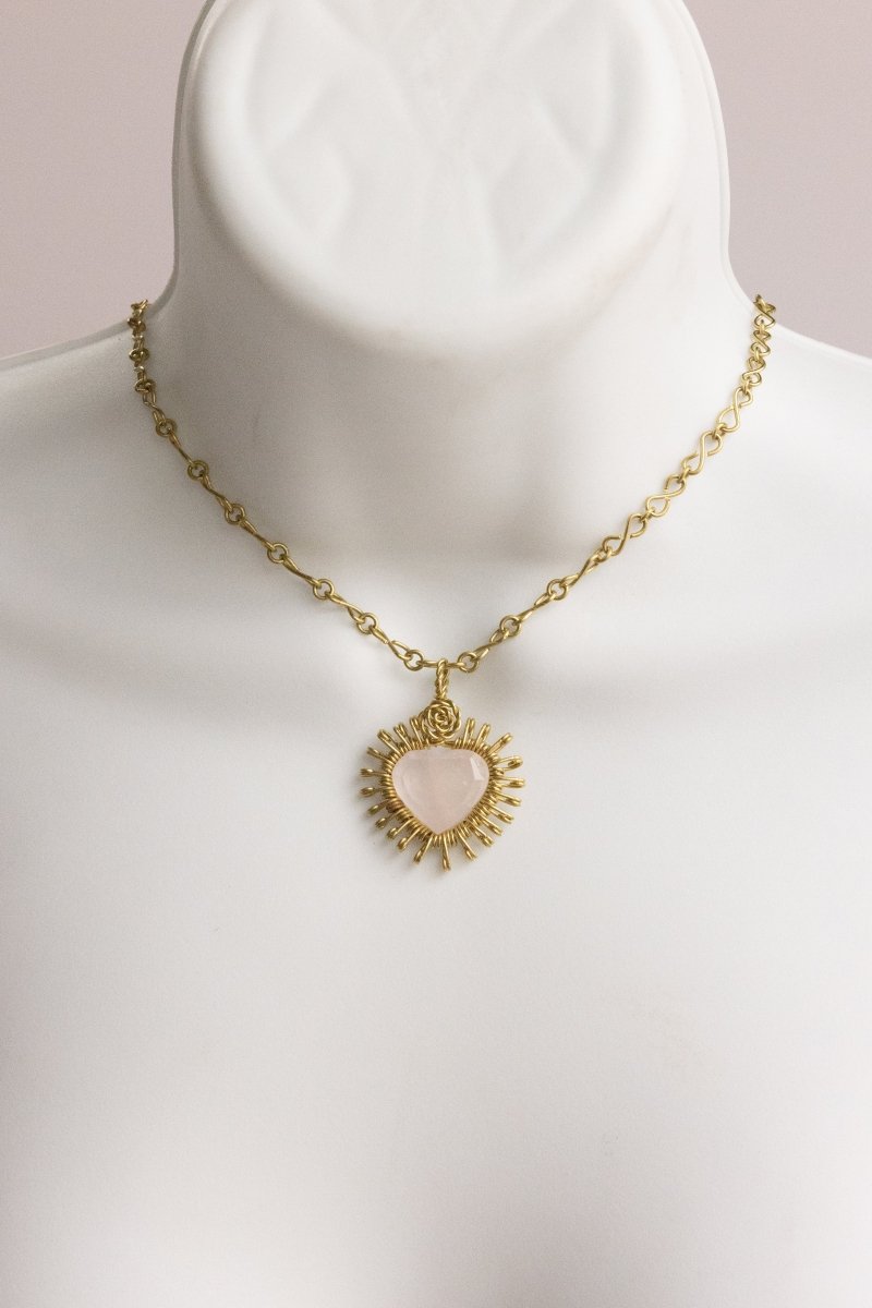 Mary Immaculate Heart – Handmade Necklace - Mama Ponchos