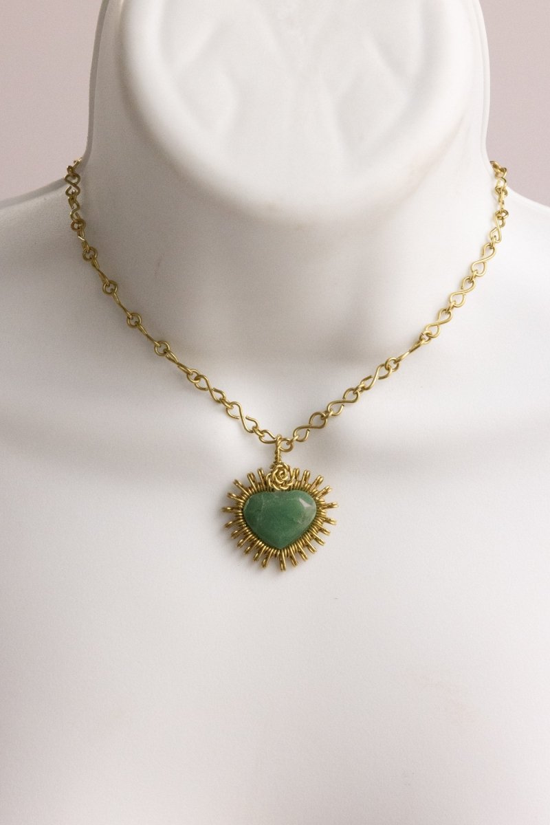 Mary Immaculate Heart – Handmade Necklace - Mama Ponchos