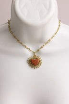 Mary Immaculate Heart – Handmade Necklace - Mama Ponchos