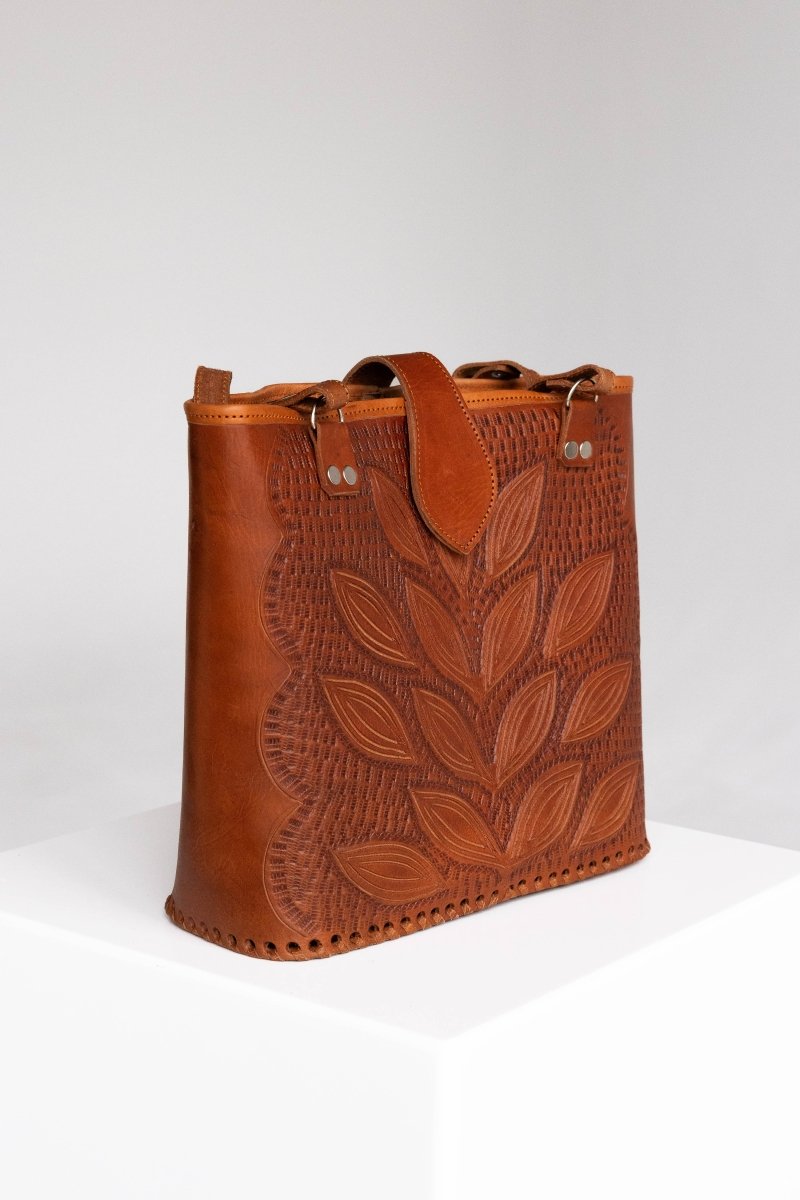 Muscat - Hand - Carved Leather - Mama Ponchos