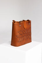 Muscat - Hand - Carved Leather Bag - Mama Ponchos
