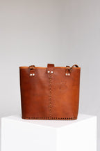 Muscat - Hand - Carved Leather Bag - Mama Ponchos