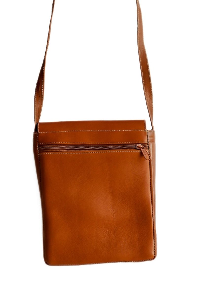 Native - Leather & Textile Crossbody Bag - Mama Ponchos LLC