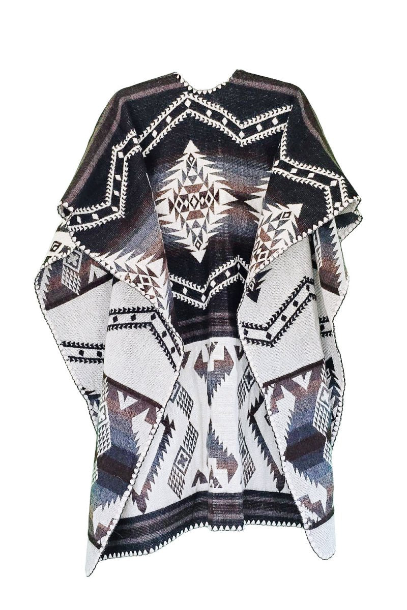 Poncho Chasca – Handmade Reversible for Men and Women - Mama Poncho LLC