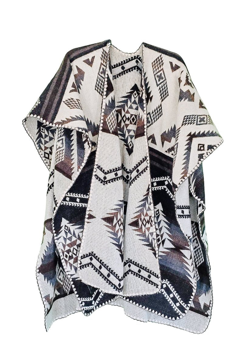 Poncho Chasca – Handmade Reversible for Men and Women - Mama Poncho LLC