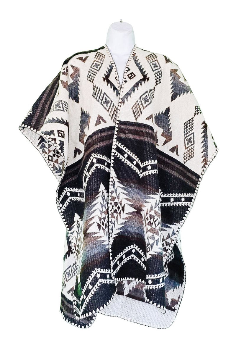 Poncho Chasca – Handmade Reversible for Men and Women - Mama Poncho LLC