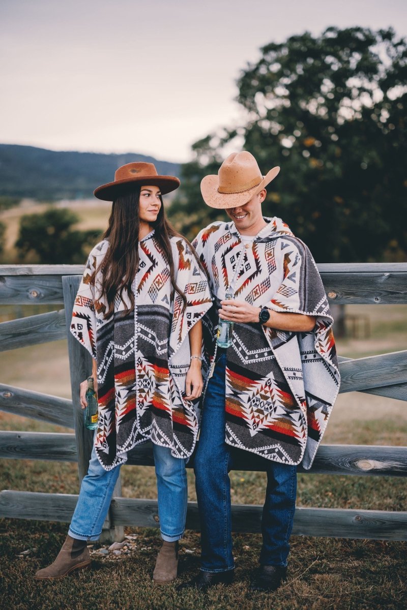 Poncho Inti – Handmade Reversible Poncho with Hood - Mama Poncho LLC